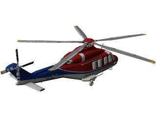 AgustaWestland AW139D 3D Model