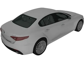 Alfa Romeo Giulia (2016) 3D Model