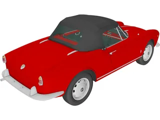 Alfa Romeo Giulietta Spider (1955) 3D Model