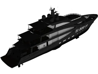 Amels 200 Yacht 3D Model