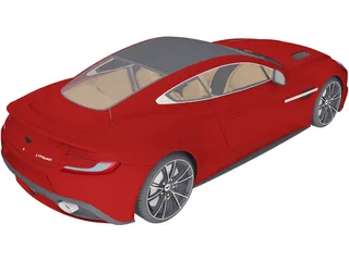 Aston Martin Vanquish (2013) 3D Model