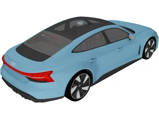 Audi e-tron GT Quattro (2022) 3D Model