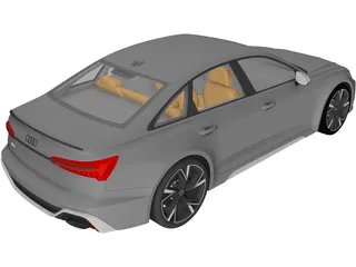 Audi RS6 Sedan (2020) 3D Model