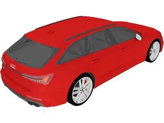 Audi S6 Avant (2020) 3D Model