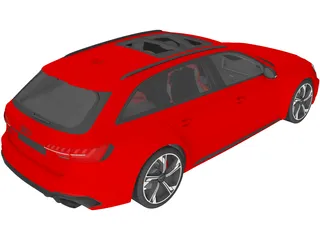 Audi RS4 Avant (2020) 3D Model