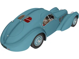 Bugatti Type 57 Atlantic (1934) 3D Model