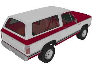 Dodge Ramcharger (1979) 3D Model
