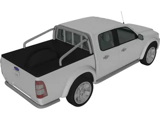 Ford Ranger DoubleCab (2003) 3D Model