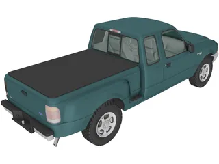 Ford Ranger ExtendedCab XLT (1998) 3D Model