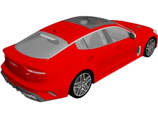 Kia Stinger GT (2022) 3D Model