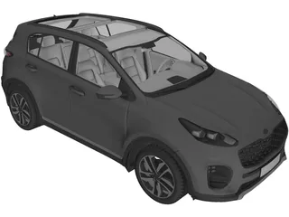 Kia Sportage (2020) 3D Model