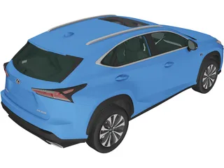 Lexus NX F-Sport (2017) 3D Model