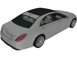 Mercedes-Benz S-class (2014) 3D Model