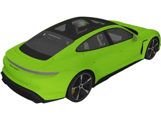 Porsche Taycan Turbo S (2020) 3D Model
