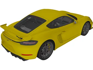 Porsche 718 Cayman GT4 (2020) 3D Model