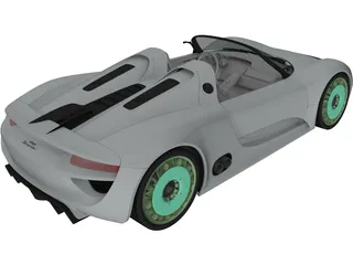 Porsche 918 Spyder (2011) 3D Model