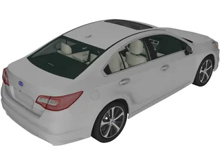 Subaru Legacy (2014) 3D Model