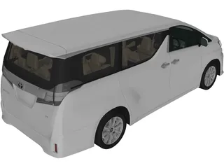 Toyota Vellfire Aero (2015) 3D Model