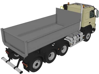 Volvo FMX Tridem (2013) 3D Model