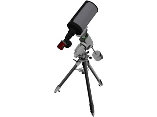 SkyWatcher EQ6-R and TS RC8 Telescope 3D Model