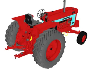 Case IH Farmall 1066 Hydro 3D Model