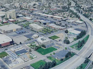 Fresno City, CA, USA (2024) 3D Model