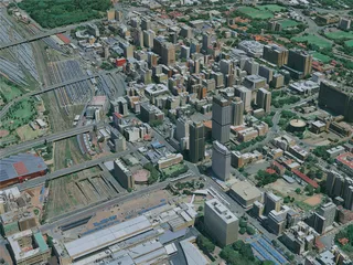 Johannesburg City, South Africa (2024) 3D Model