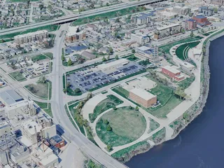 Cedar Rapids City, USA (2024) 3D Model