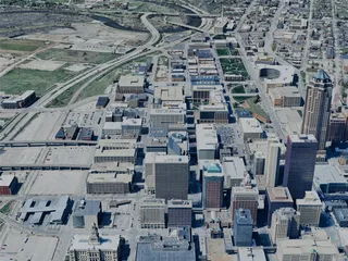 Des Moines City, IA, USA (2024) 3D Model