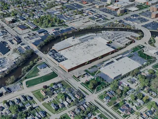 Green Bay City, WI, USA (2024) 3D Model