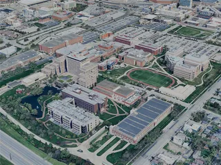 Indianapolis City, IN, USA (2024) 3D Model