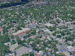 Springfield City, MA, USA (2024) 3D Model