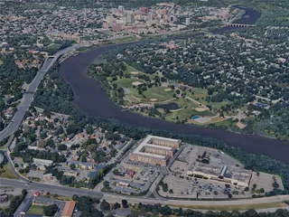 New Brunswick City, NJ, USA (2023) 3D Model