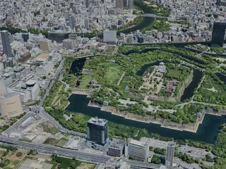 Osaka City, Japan (2024) 3D Model