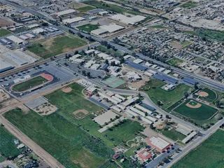 Porterville City, CA, USA (2023) 3D Model