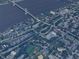 Poughkeepsie City, NY, USA (2023) 3D Model