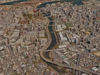 Kitakyushu City, Japan (2023) 3D Model