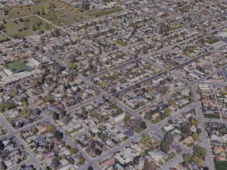 Visalia City, CA, USA (2024) 3D Model