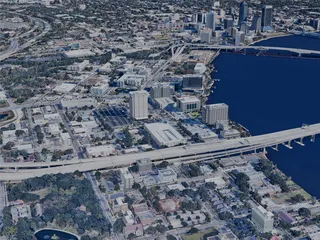 Jacksonville City, USA (2024) 3D Model