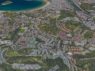 San Sebastian City, Spain (2023) 3D Model