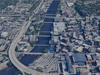 Grand Rapids City, USA (2023) 3D Model