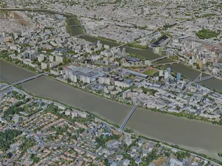 Nantes City, France (2023) 3D Model