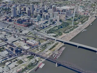 St. Louis City, MO, USA (2023) 3D Model