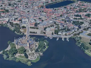 Schwerin City, Germany (2023) 3D Model