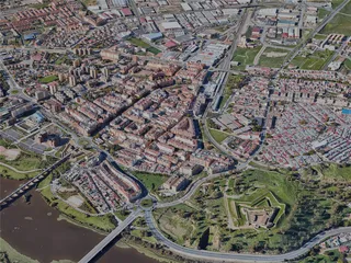 Badajoz City, Spain (2023) 3D Model