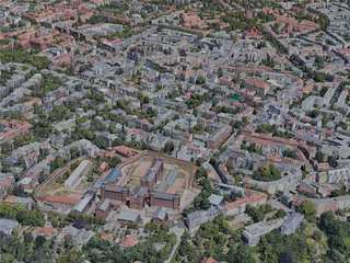 Halle (Saale) City, Germany (2022) 3D Model