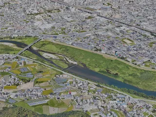 Himeji City, Japan (2022) 3D Model