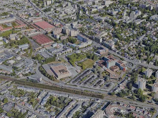 Le Mans City, France (2022) 3D Model