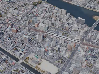 Matsue City, Japan (2023) 3D Model