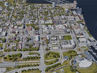 Norfolk City, VA, USA (2023) 3D Model